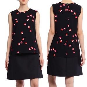 Kate spade ♠️ Black cherry blossom sleeveless top